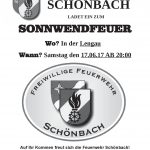 Einladung zum Sonnwendfeuer!