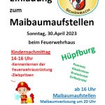 Einladung Maibaum- aufstellen 2023